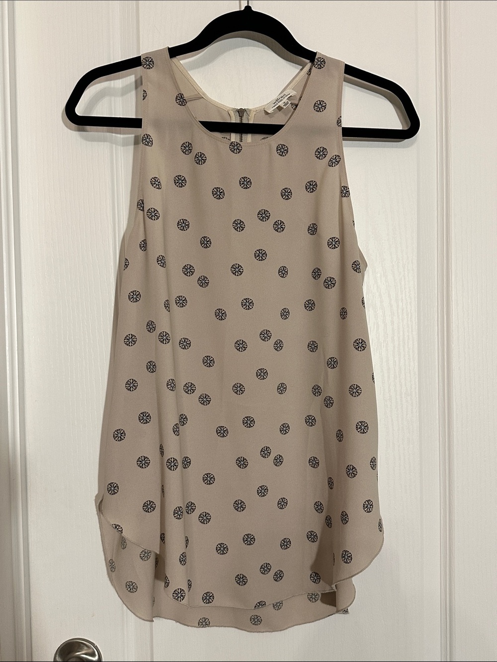 Wilfred Beige Sleeveless Dot-Print Camisole